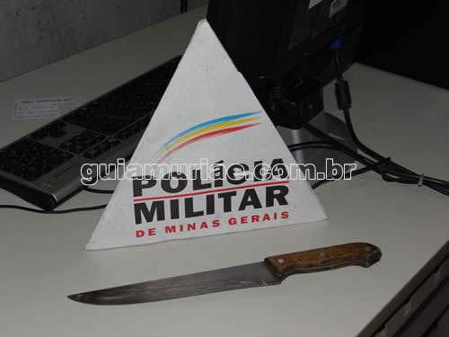 Após briga de casal, homem tenta dar uma facada em policial no Vale Verde