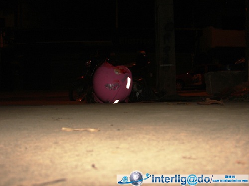 Garupa da moto morre em acidente no João XXIII