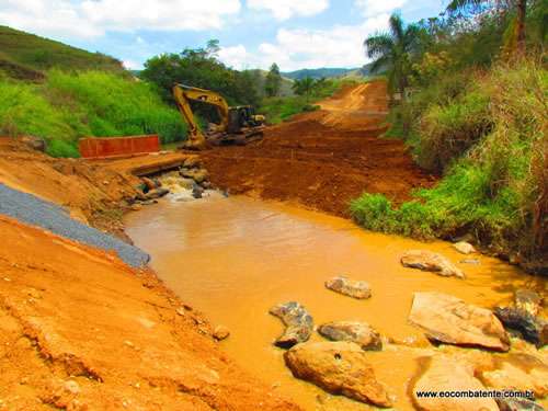Ribeirão São João esta sendo assoreado