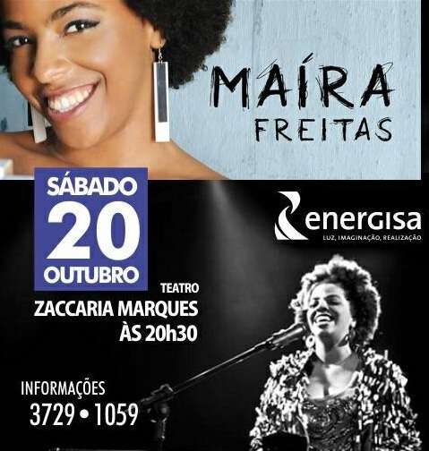 Maíra Freitas se apresente em Muriaé
