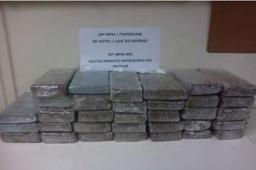 Droga apreendida na BR 356