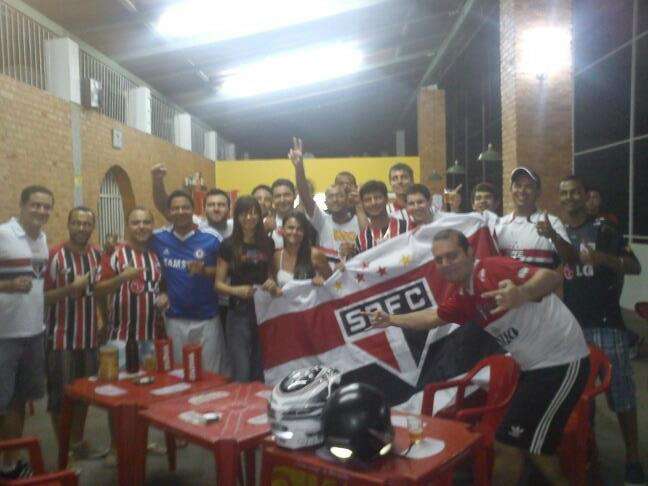 Torcida do São Paulo em Muriaé