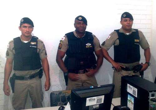 Equipe Tático Móvel - Sargento Assis e Soldados Janunzi e Nogueira