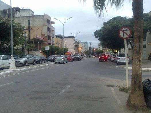 Avenida Doutor Passos, em Muriae, alteracao transito - Foto Guia Muriae