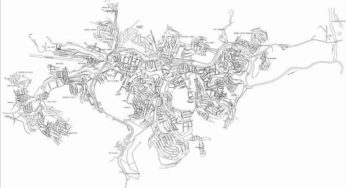 Mapa da cidade de Muriaé