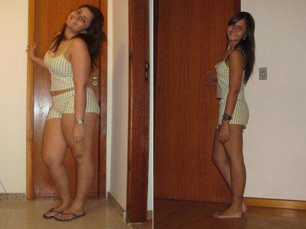 Com atividade física e reeducação alimentar, ela eliminou 30 kg