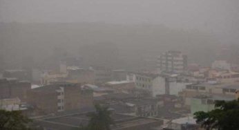 Defesa Civil alerta para chuva forte nesta segunda-feira (24/11) em Muriaé