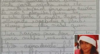 Menina enviou carta ao Papai Noel antes de ser violentada e assassinada a pauladas