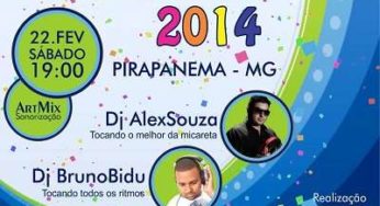 CarnaPira 2014: Pré-Carnaval em Pirapanema acontece neste fim de semana
