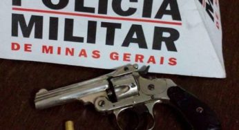Polícia Militar apreende arma de fogo em Piraúba