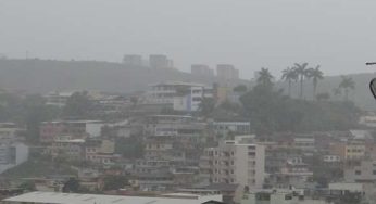 Defesa Civil alerta para chuva forte e risco de deslizamentos em Muriaé