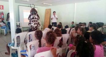 Crianças do programa AABB Comunidade recebem instruções de combate ao Aedes aegypti