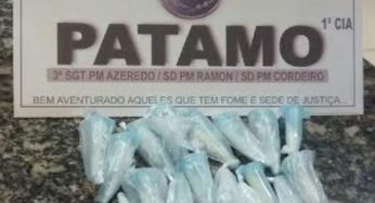 PM apreende pinos de cocaína e prende suspeito de tráfico em Santo Antônio de Pádua