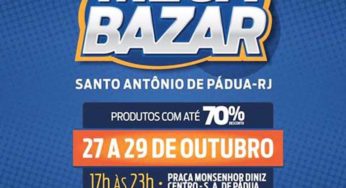 Mega Bazar promete agitar Santo Antônio de Pádua