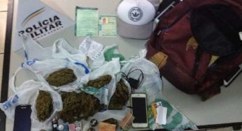 Muriaeense é preso por tráfico de drogas na BR 482, em Espera Feliz