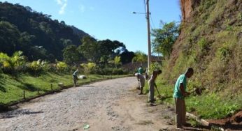 Distrito de Pirapanema recebe equipe de limpeza do DEMSUR