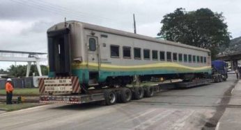 Vagões do “Trem Rio-Minas” começam a ser transportados para Recreio