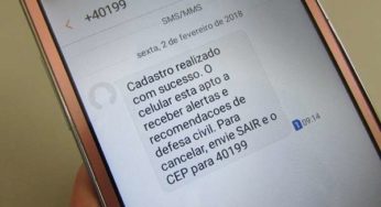 Muriaeenses já podem receber alertas da Defesa Civil por celular