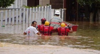 Moradores de Eugenópolis estão sem água e energia elétrica devido a enchente