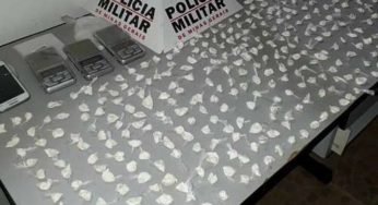 Adolescente é apreendido com mais de 300 papelotes de cocaína em Muriaé