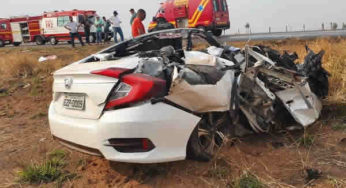Três médicos morrem em acidente entre carro e carreta na MG-190
