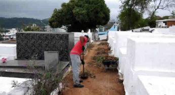 Cemitério Municipal de Muriaé recebe mutirão de limpeza