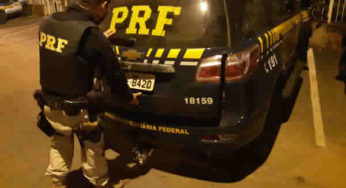 PRF recupera caminhão roubado e prende um homem em Simão Pereira