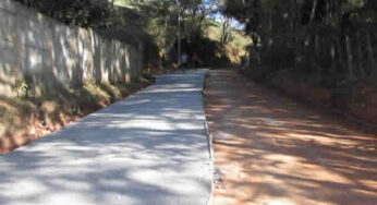 Pavimentação em concreto facilitará trânsito em Bom Jesus da Cachoeira, em Muriaé