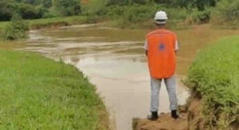 Nível de rios que cortam Muriaé sobem consideravelmente após chuvas em cidades vizinhas