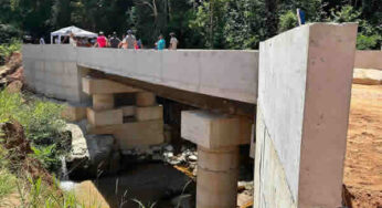 Prefeitura de Muriaé inaugura nova ponte de concreto e aço na região de São João do Glória